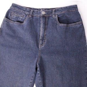Womens 12 Reg-French Dressing Jeans Womens Peggy Stretch Denim Dark Blue Jeans